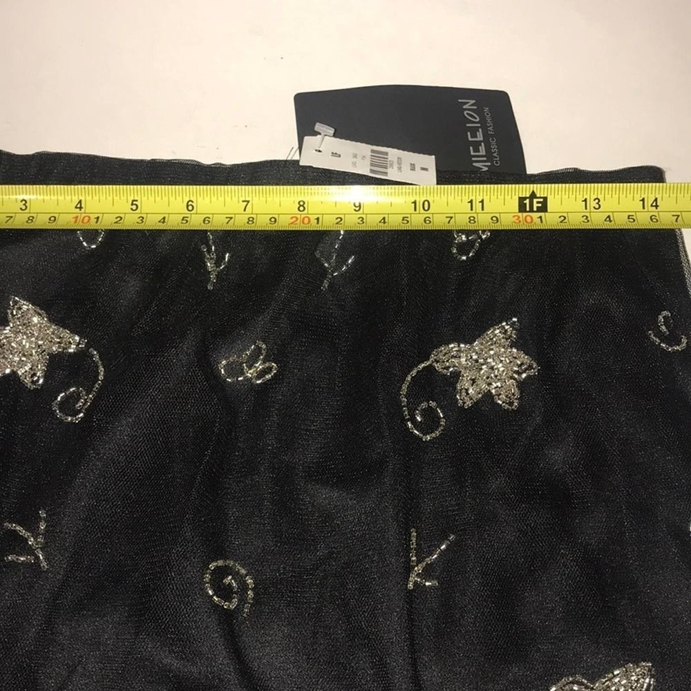 NWT LF Miellon black mini skirt size M - Picture 10 of 11